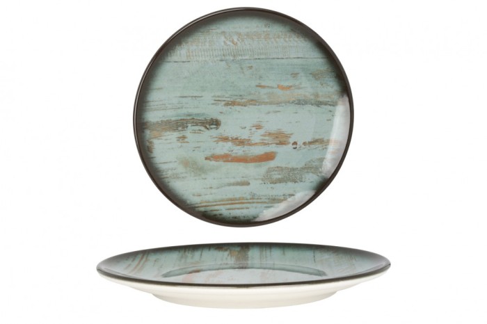 Bonna Farfurie pentru cină - Madera - Porţelan - 25 cm - set de 6