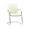Scaun de asteptare, 91 x 49 cm, piele ecologica, cadru metal, maxim 120 kg, Bej