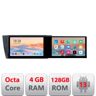 Navigatie BMW Seria 3 E90 Kit-095 Edotec 2 ecrane 8 core 4+128 21.6 inch Incell android Wifi 5Ghz gps internet CarStore Technology foto