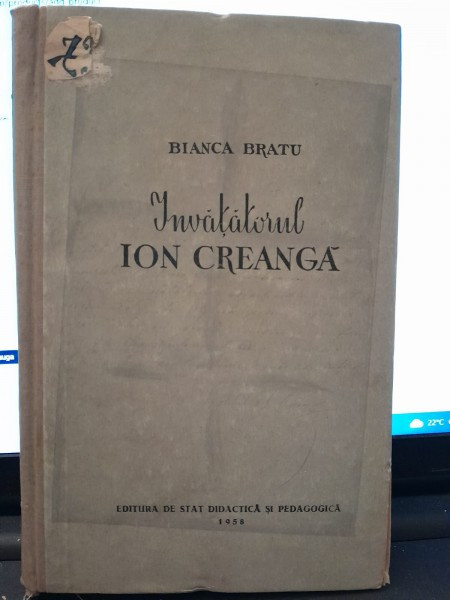 Invatatorul Ion Creanga - Bianca Bratu