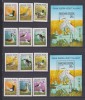 Timbre Ungaria 1980, Pasari si Flora, MNH, MI 3451A-3456A+B, BL 146A+B
