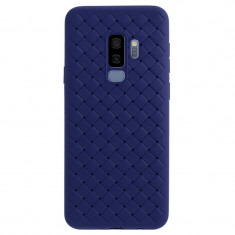 Husa silicon Samsung Galaxy S9 Plus Baseus Weaving Albastru foto