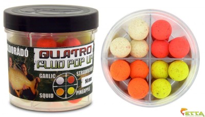 Haldorado - Quatro Fluo Pop Up Boilies 14mm 50g foto