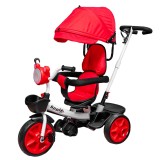 Cumpara ieftin Tricicleta Copii cu Pedale, Maner, Parasolar, Roti Spuma EVA, Scaun Rotativ, Cos Depozitare, 10 Luni - 5 Ani