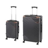 TraveLux Urban X gurul&oacute;s bőr&ouml;nd szett fekete