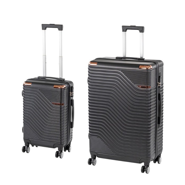 TraveLux Urban X gurul&oacute;s bőr&ouml;nd szett fekete