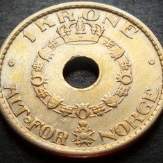 Moneda istorica 1 COROANA - NORVEGIA, anul 1949 * cod 3332