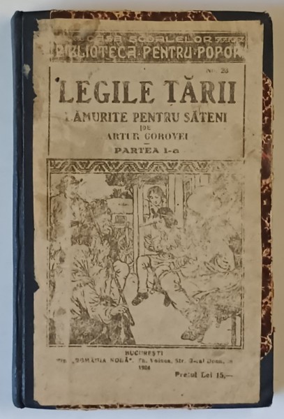 LEGILE TARII LAMURITE PENTRU SATENI de ARTUR GOROVEI , PARTEA I , 1924