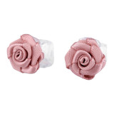 Set 2 clesti pentru par Crisalida, diametru 15 mm, Trandafiri roz pudrat
