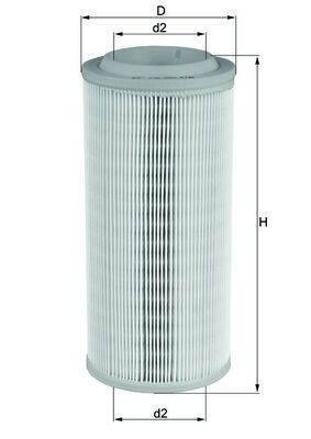 MAHLE LX 1595 Filtru aer foto