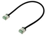 Cablaj U/FTP Cat 8.1 litat cu LSZH negru 0,25m 32AWG