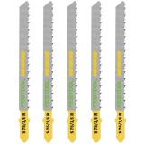 Festool S 75/25 R - Set panze fierastrau pendular tija cu un prag de prindere (T) 75 mm lemn taiere dreapta fina 5 bucati