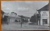 Hateg , jud. Hunedoara , Restaurant si hotel Mielul de Aur , interbelica, Circulata, Fotografie