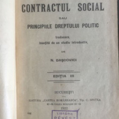 J. J. Rousseau - Despre Contractul Social