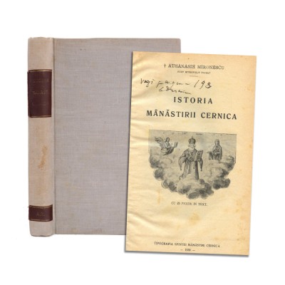 Athanasie Mironescu, Istoria Mănăstirii Cernica, 1930, colligat cu Ieromonahul Damian Stănoiu, Mănăstirea Căldărușani, 1924 foto