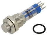 Comutator anti-vandalism ON-ON, LED alb