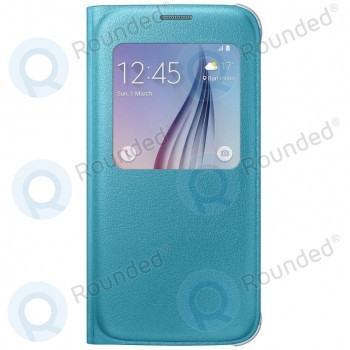Husă Samsung Galaxy S6 S View albastră (EF-CG920PLEGWW) foto