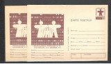 Romania.1976 Recensamintul Lot 2 buc. intreguri postale necirculate LL.55