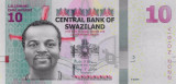 SWAZILAND █ bancnota █ 10 Emalangeni █ 2015 █ P-41 █ UNC necirculata