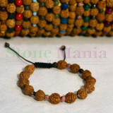 Bratara rudraksha 8mm si rodonit 4mm, Stonemania Bijou