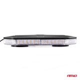 Rampa luminoasa girofar, culoare Orange, alimentare 12/24V, 48 LED-uri, protectie IP56, montaj cu magnet