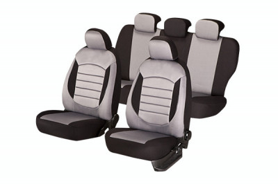 Set huse scaune compatibile Dacia Duster (2010-2018) Compatibile cu sistem AIRBAG foto