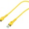Patch Cord S/FTP Cat6a Cu PUR Galben 0,5m