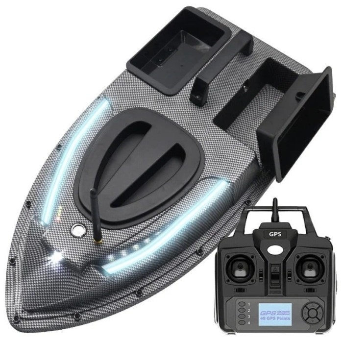 Barca Nadit si Momit iUni V900, GPS, 2 cuve, 1.5kg, 500m, 18000mAh, 6km/h, Telecomanda 2.4GHz