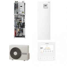 Pompa de caldura aer-apa, Hitachi, model Yutaki S Combi, putere utila maxima incalzire 11 kW, tip split, alimentare trifazata, R410, Boiler integrat i