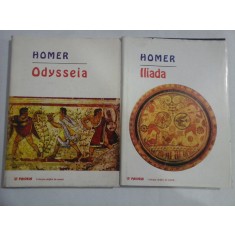 HOMER : ODYSSEIA ; ILIADA ; (traducerea Dan Slusanschi) (doua volume) - Editura Paideia, 1997