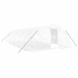 Cumpara ieftin Sera cu cadru din otel, alb, 50 m&sup2;, 10x5x2,3 m