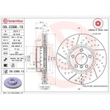 Disc frana fata BREMBO 09.C398.13