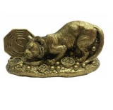 Statueta Feng Shui Tigru cu Yin Yang 4 cm, model FS207 (A)