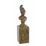 Atena-bust din bronz pe un soclu din marmura YY-135