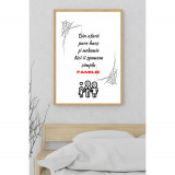 PosterTablou - Citat motivational Acasa-Familie