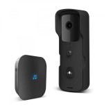 Set sonerie video Smart Wi-Fi - alimentat cu baterie - MicroSD, FHD, PIR - negru Best CarHome, Oem