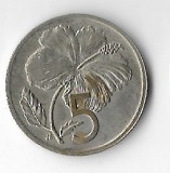 Moneda 5 cents 1972 - Cook