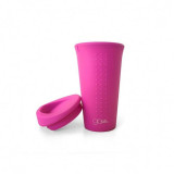 Capac Silikids din silicon pentru cafeaceai Hot Pink