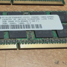 Ram Laptop Micron 2GB PC3-8500S MT16JSF25664HZ-1G1D1