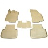 Covorase Auto Cauciuc Tip Tavita Bej ALM Vw Tiguan 2016-2023, Set 4 Bucati, Bordura Inalta