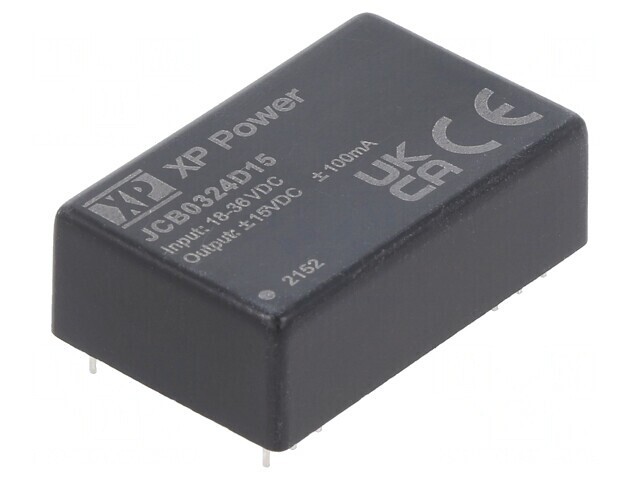 Convertor DC/DC 3W 18-36V la 15V/-15V THT