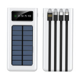 Baterie externa solara Smart Power Bank, 20.000 mAh, conectivitate Lightning, USB-C, MicroUSB, USB, General