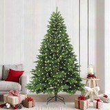 Cumpara ieftin Brad de Crăciun artificial cu 300 LED Verde 240 cm PE și PVC