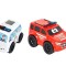 Set 2 masinute de tip ambulanta, jucarie pentru copii