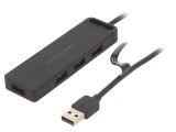 Hub USB 3.0 Negru cu 4 Porturi 5Gbps