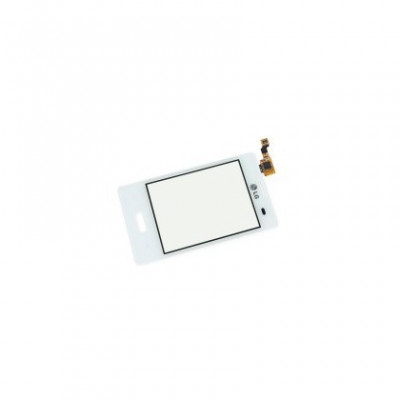 Geam cu Touchscreen LG Optimus L3 E400 Alb Original foto