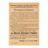 Partidul Socialist, manifest privind greva, 22 octombrie 1920