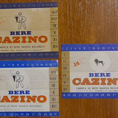 Lot 3 etichete de bere Cazino