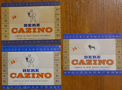 Lot 3 etichete de bere Cazino foto