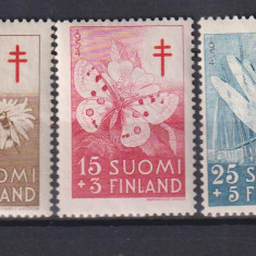 FINLANDA FLORI 1954 MI: 434-436 MNH